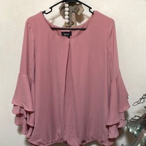 Alyx Rose colored blouse with angel sleeves